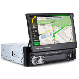 Autoradio GPS 1 DIN Bluetooth TomTom TNT TV DVB-T Universel ODB2 Commande au Volant cd iphone IOS TFT RDS HDMI Video SD USB