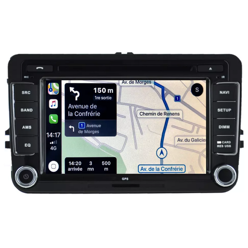 Autoradio GPS Polo 5 Apple Carplay Android Compatible