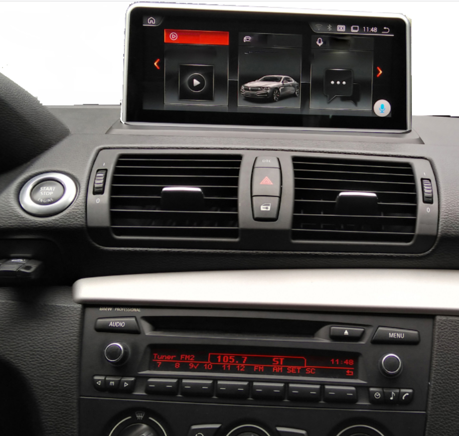 Ecran GPS BMW Serie 1 E87 E88 E82 E81 Android Poste