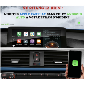 Android Auto Apple Carplay BMW F22 Serie 2 Boitier Adaptateur Sans Fil Wifi USB Module Pour Ecran Autoradio Voiture D'origine
