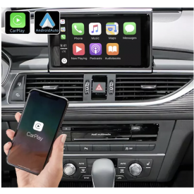 Android Auto Apple Carplay Audi A6 C7 Boitier Adaptateur Sans Fil Wifi USB Module Pour Ecran Autoradio Voiture D'origine