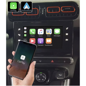 Apple Carplay Android Auto Citroen C3 Aircross Boitier Adaptateur Sans Fil Wifi USB Module Pour Ecran Autoradio Voiture Origine