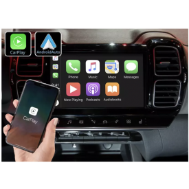 Android Auto Apple Carplay Citroen C5 Aircross Boitier Adaptateur Sans Fil Wifi USB Module Pour Ecran Autoradio Voiture Origine