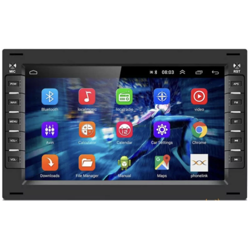 Autoradio tactile GPS Bluetooth Android & Apple Carplay Citroën C3 2013 à  2015 + caméra de recul