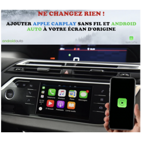 Android Auto Apple Carplay Citroen C4 Picasso Boitier Adaptateur Sans Fil Wifi USB Module Pour Ecran Autoradio Voiture D'origine