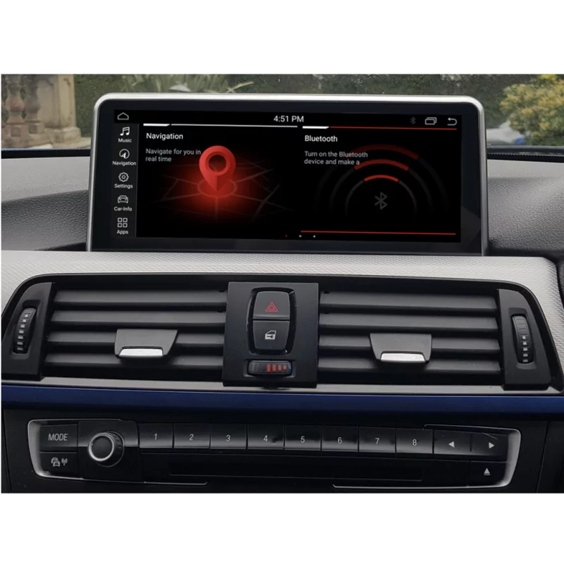 8 Core Android 12 Autoradio pour BMW Série 1 E81 E82 E88 7 Pouces Support  GPS Sat Nav Carplay Android Auto Bluetooth A2DP WiFi 4G Dab + RDS Mirror