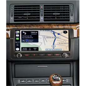 Autoradio BMW E46 Apple Carplay Android Auto GPS Bluetooth Poste Radio Ecran Tactile Compatible D'origine serie 3