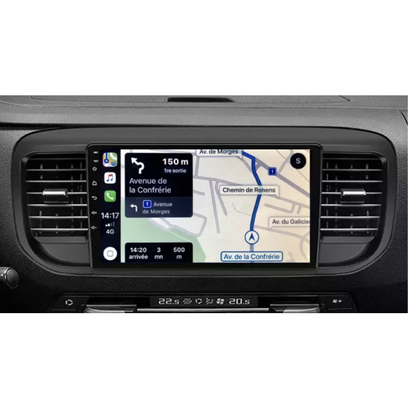 Autoradio CITROEN Jumpy GPS CARPLAY Android GRAND MODELE - Équipement auto