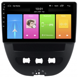 Autoradio Citroen C1 Bluetooth Android Ecran Tactile GPS Poste Radio C1 2 Din Compatible D'origine 2007 2008 2009 2010 2013 2014