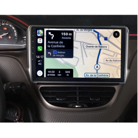 Autoradio Peugeot 208 Android Auto Sans Fil Apple Carplay GPS Bluetooth Ecran Tactile Poste Radio Compatible D'origine Like GTI