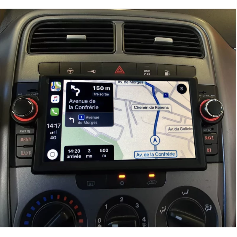 Autoradio Fiat Grande Punto Android Bluetooth GPS Ecran Tactile 2 Din Poste  Radio Abarth Origine 1 Din 2005 2006 2007 2008 2009