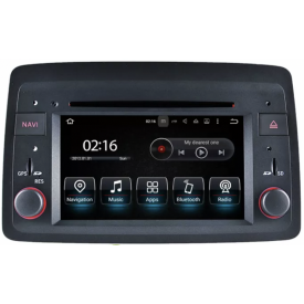 Autoradio Fiat Panda 2 169 GPS Bluetooth Android Poste Radio Ecran Tactile 2 Din 2004 2005 2006 2007 2008 2009 2010 2011 2012