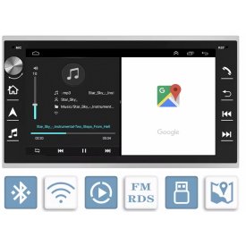 Autoradio C2 Citroën Bluetooth USB GPS Android Double Din Compatible Commandes au Volant D'origine Poste Radio Pour C2 VTS VTR